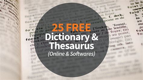 thesaurus free dictionary.
